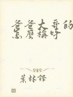 爸爸大哥的儿子怎么称呼