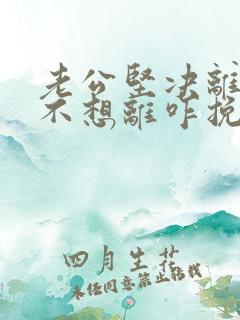 老公坚决离婚我不想离咋挽救