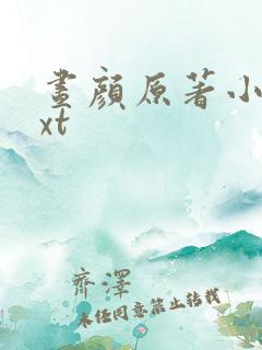 昼颜原著小说txt