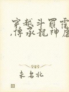 穿越斗罗霍雨浩,传承龙神虐唐三的小说