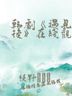 韩剧《遇见你之后》在线观看