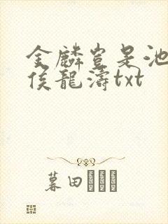 金麟岂是池中物侯龙涛txt