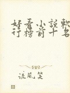 好看小说软件排行榜前十名