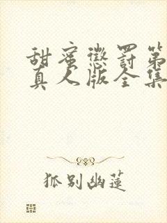 甜蜜惩罚第一季真人版全集台词完整