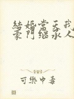 结婚当天我成了豪门继承人短剧在线观看免费