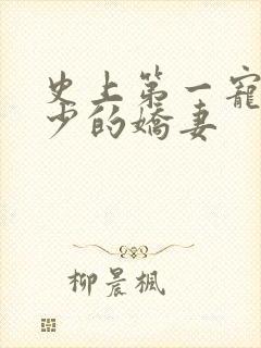 史上第一宠婚慕少的娇妻