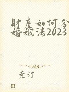 财产如何分割新婚姻法2023