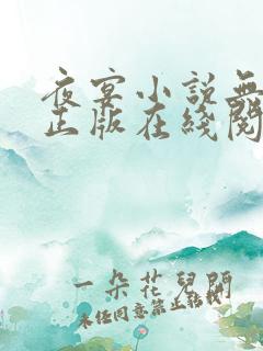 夜宴小说无删减正版在线阅读