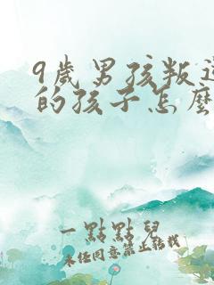 9岁男孩叛逆期的孩子怎么去引导