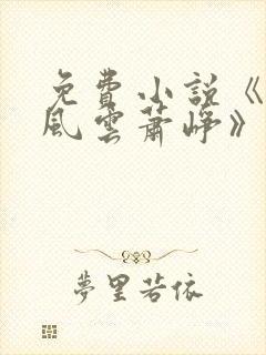 免费小说《执掌风云萧峥》完整版全