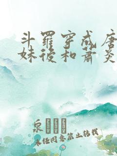 斗罗穿成唐三他妹后和萧炎he