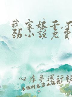 我家娘子,不对劲小说免费