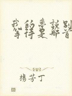 我的梦说别停留等待是哪首歌的歌词