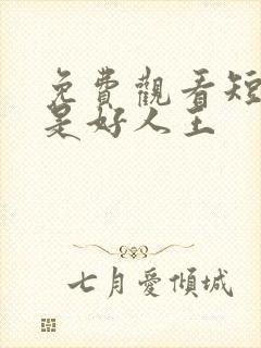 免费观看短剧我是好人王