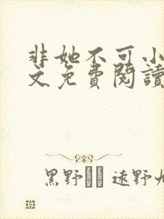 非她不可小说全文免费阅读沈遇