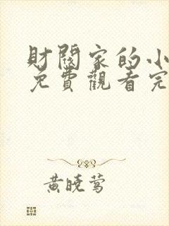 财阀家的小儿子免费观看完整版