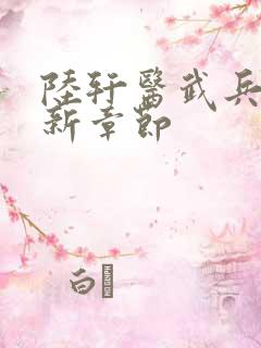 陆轩医武兵王最新章节