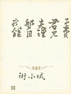 我那夫君柔弱不能自理免费