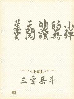 叶天明的小说免费阅读无弹窗