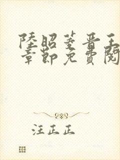 陆昭菱晋王最新章节免费阅读