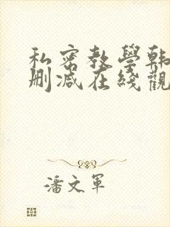 私密教学韩漫无删减在线观看