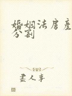 婚姻法房产分配分割