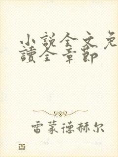 小说全文免费阅读全章节