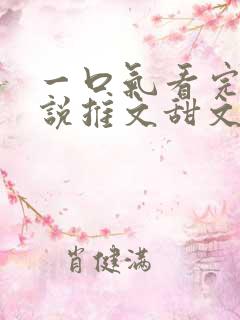 一口气看完的小说推文甜文