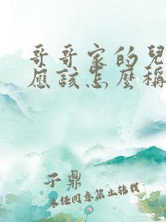 哥哥家的儿媳妇应该怎么称呼