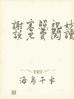 谢寒照祝妙清小说免费阅读笔趣阁无弹窗小说