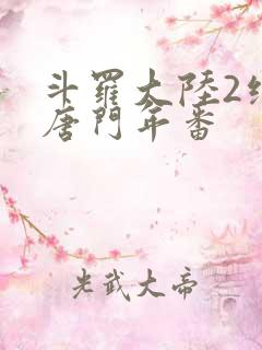 斗罗大陆2绝世唐门年番