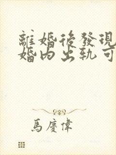 离婚后发现对方婚内出轨可以重新分割财产吗