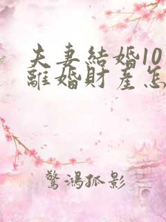 夫妻结婚10年离婚财产怎么分配