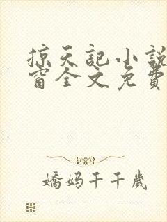 掠天记小说无弹窗全文免费阅读