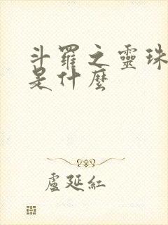 斗罗之灵珠神剑是什么