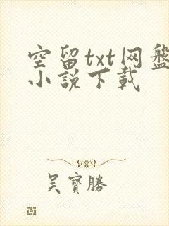 空留txt网盘小说下载