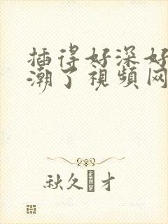 插得好深好爽高潮了视频网址