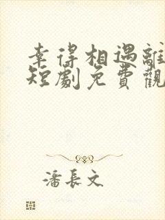 幸得相遇离婚时短剧免费观看全集