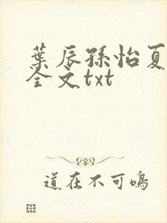 叶辰孙怡夏若雪全文txt