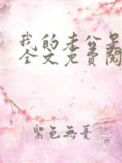 我的老公是大佬全文免费阅读