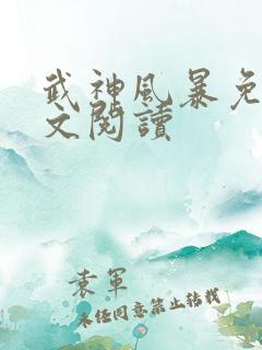 武神风暴免费全文阅读