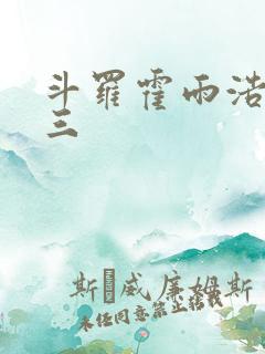 斗罗霍雨浩x唐三