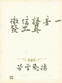 微信语音一键转发工具