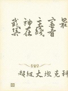 武神主宰最新一集在线看