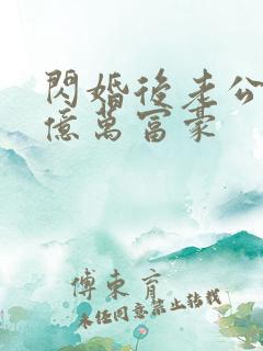 闪婚后老公竟是亿万富豪