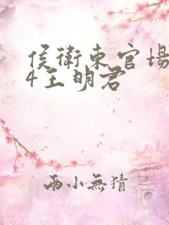 侯卫东官场笔记4王明君