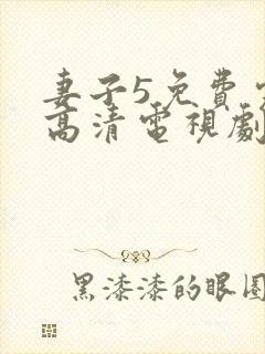 妻子5免费完整高清电视剧在线看