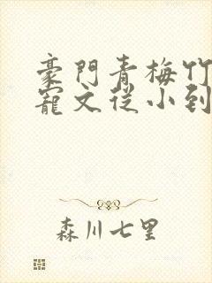 豪门青梅竹马甜宠文从小到大