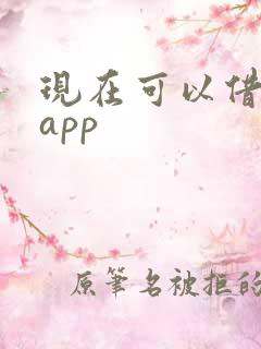 现在可以借款的app