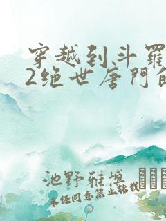 穿越到斗罗大陆2绝世唐门的小说